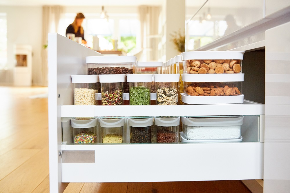 Tefal Optima Dry Food Storage Container, 1,00 L, Clear - N1141010